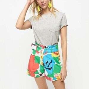NWT J. Crew Pleated Short In Ratti Jardin Floral Shorts 4